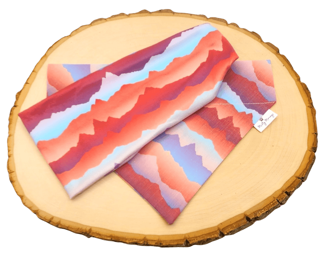 Mountain Sunrise Bandana &amp; Headband Set - Mutty Mornings