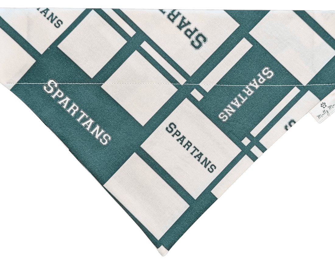 MSU Squares Pet Bandana - Mutty Mornings