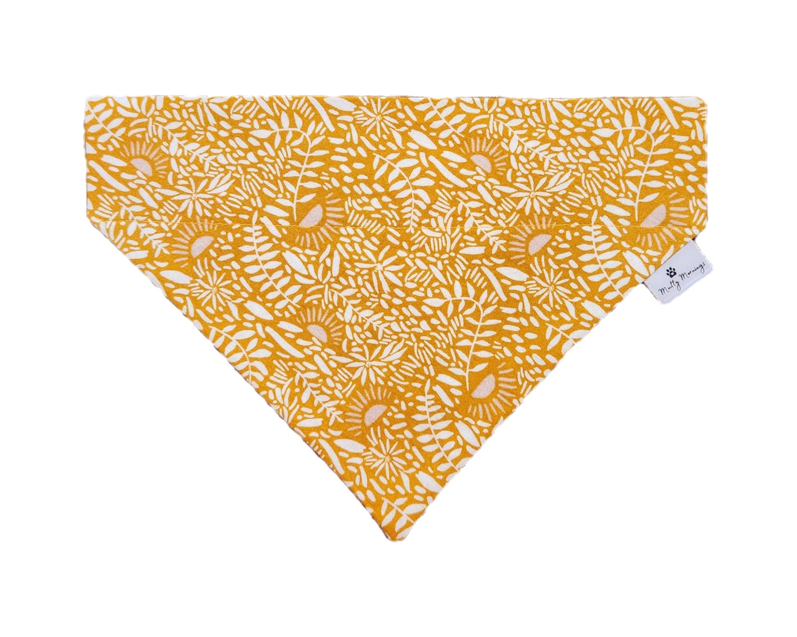 Mustard Fields Pet Bandana - Mutty Mornings