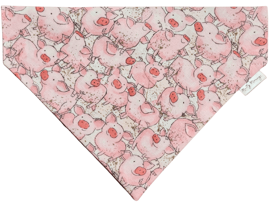 Piggies in Pink Pet Bandana - Mutty Mornings