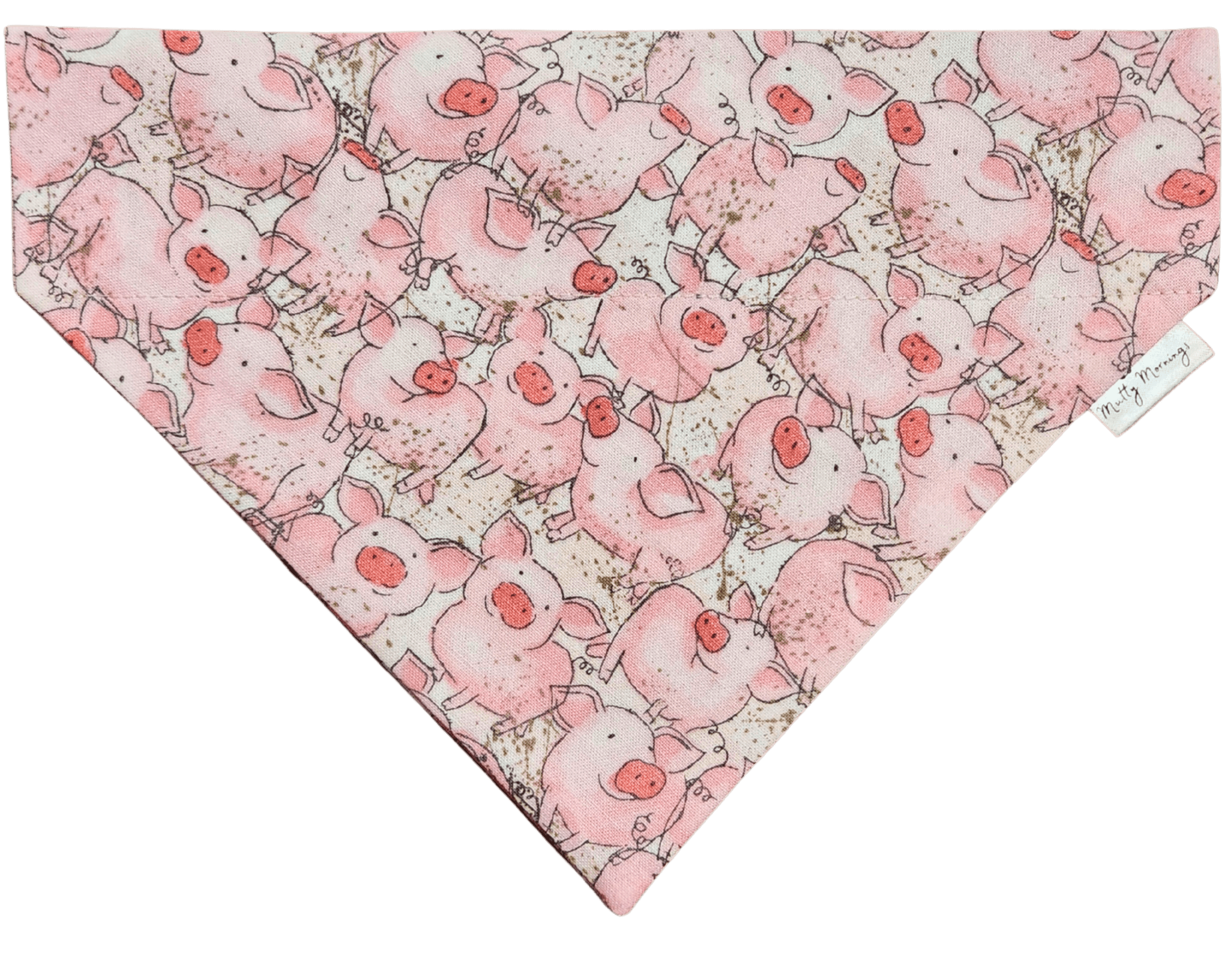 Piggies in Pink Pet Bandana - Mutty Mornings