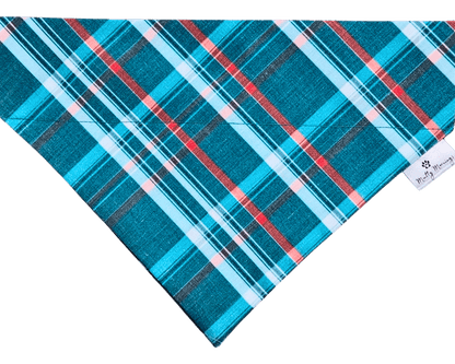 Pine &amp; Spruce Plaid Bandana &amp; Headband Set - Mutty Mornings