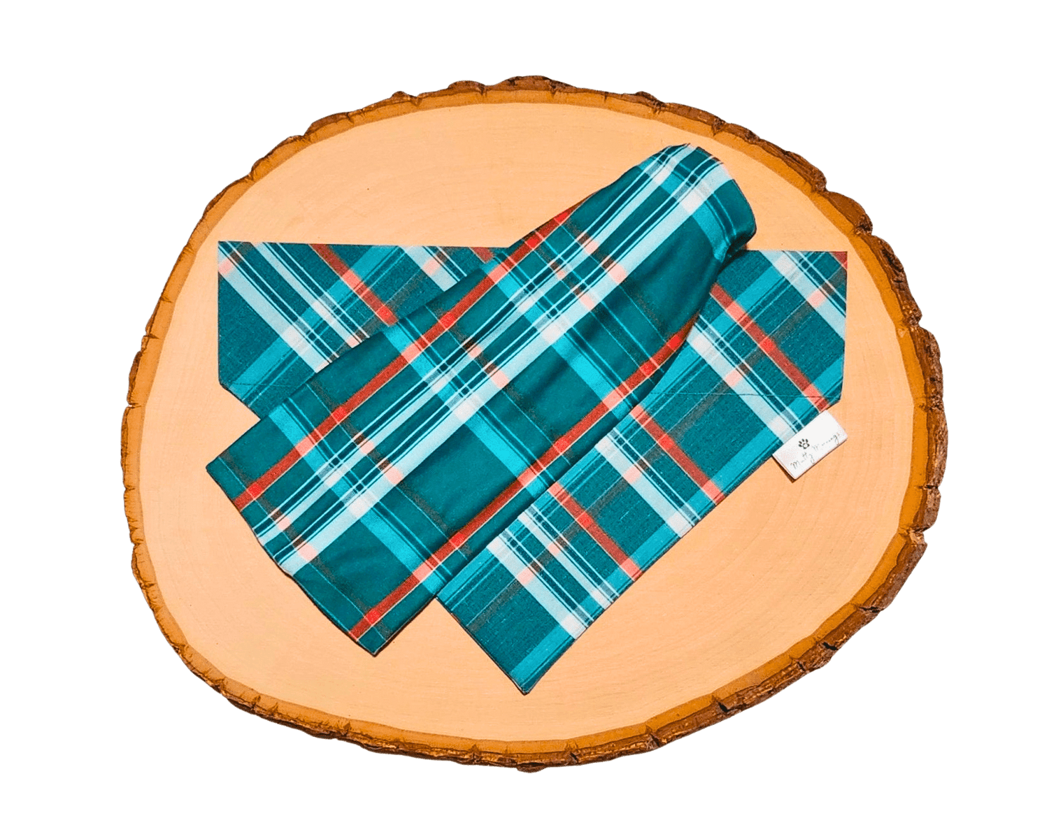 Pine &amp; Spruce Plaid Bandana &amp; Headband Set - Mutty Mornings