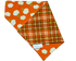 Pumpkin Patch Plaid Reversible Pet Bandana - Mutty Mornings