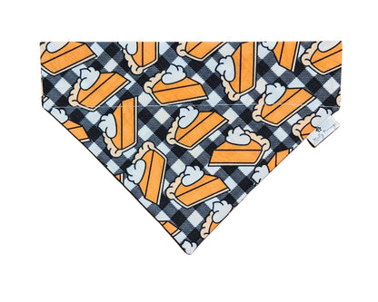 Pumpkin Pie Plaid Pet Bandana - Mutty Mornings