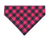 Red Buffalo Check Pet Bandana - Mutty Mornings