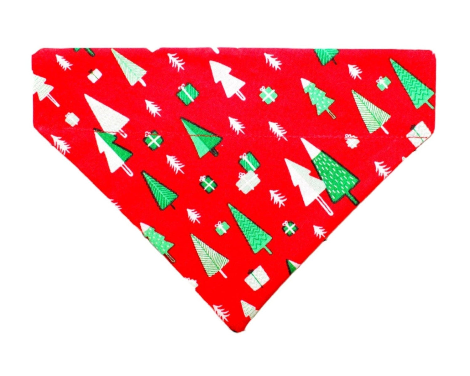 Red Christmas Trees Pet Bandana - Mutty Mornings