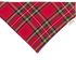 Red Highlander Tartan Pet Bandana - Mutty Mornings