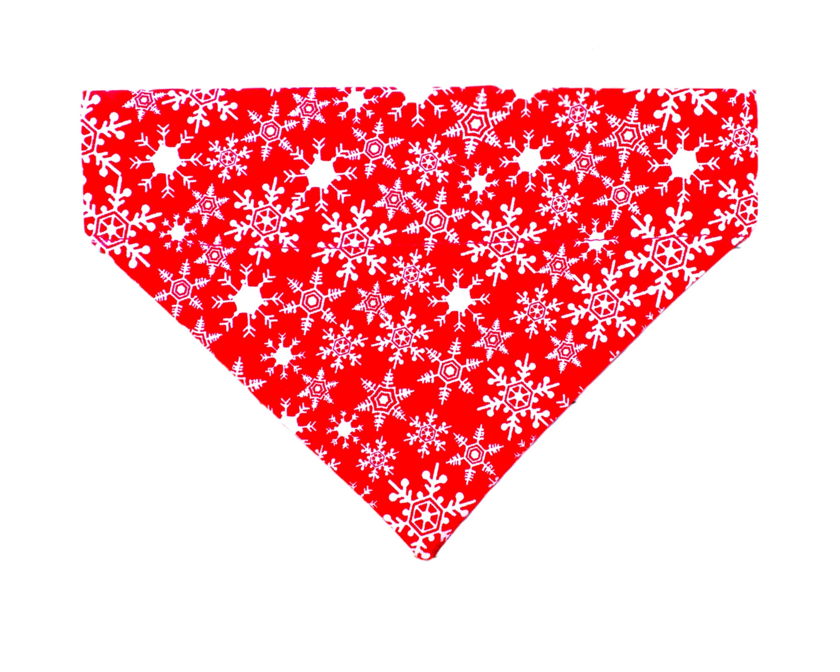 Red Snowflakes Pet Bandana - Mutty Mornings