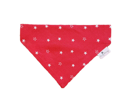 Red Stars Pet Bandana - Mutty Mornings