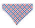 Red White And Blue Plaid Pet Bandana - Mutty Mornings