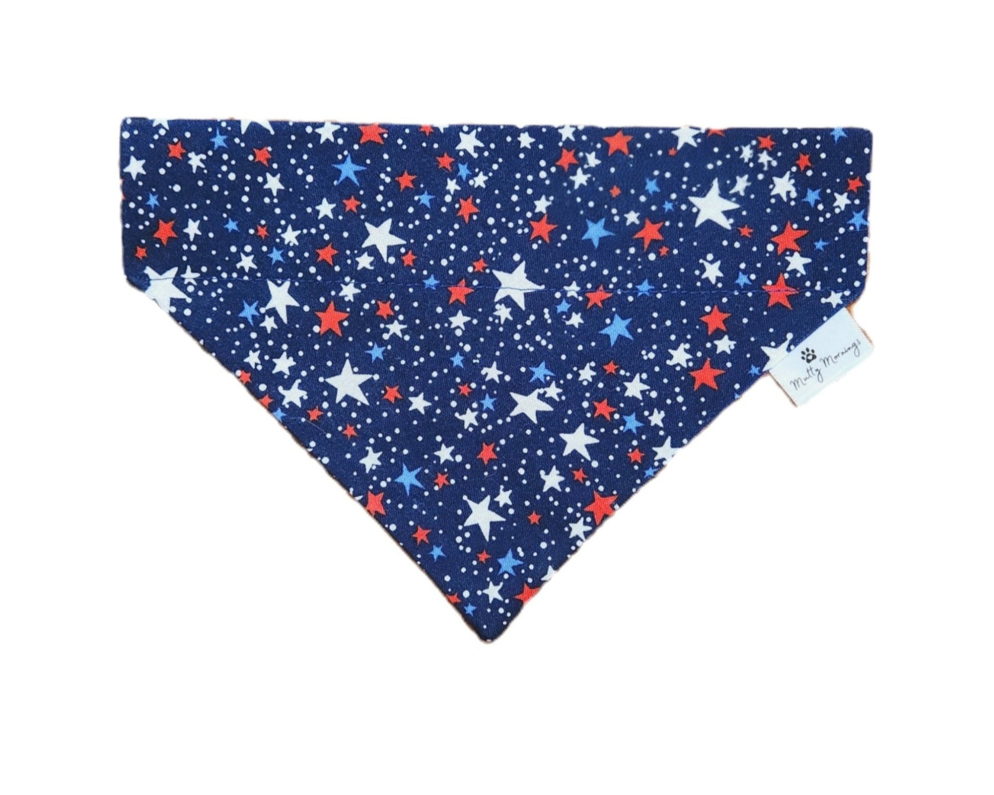 Red White Blue Stars Pet Bandana - Mutty Mornings