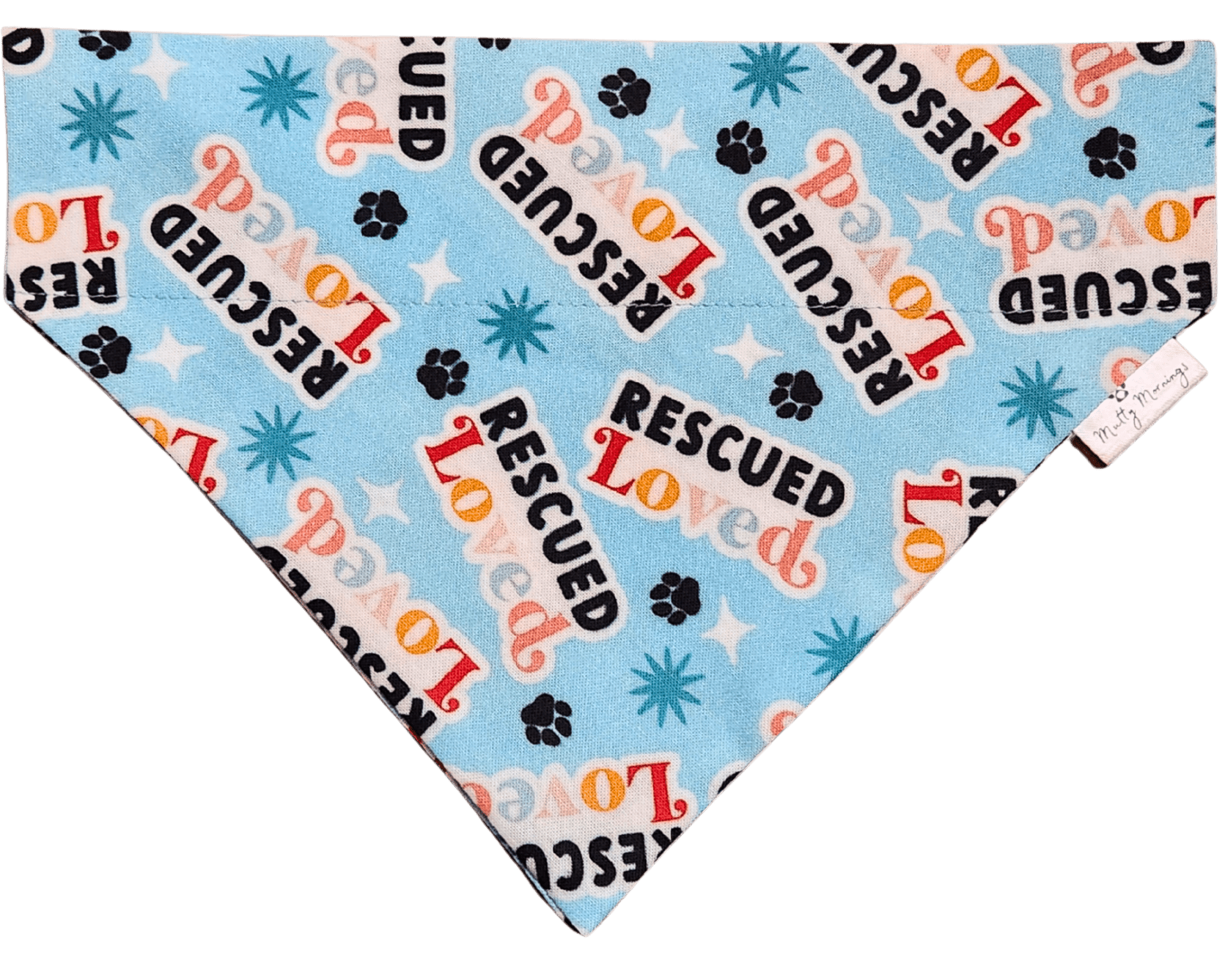 Rescued and Loved Pet Bandana - Mutty Mornings