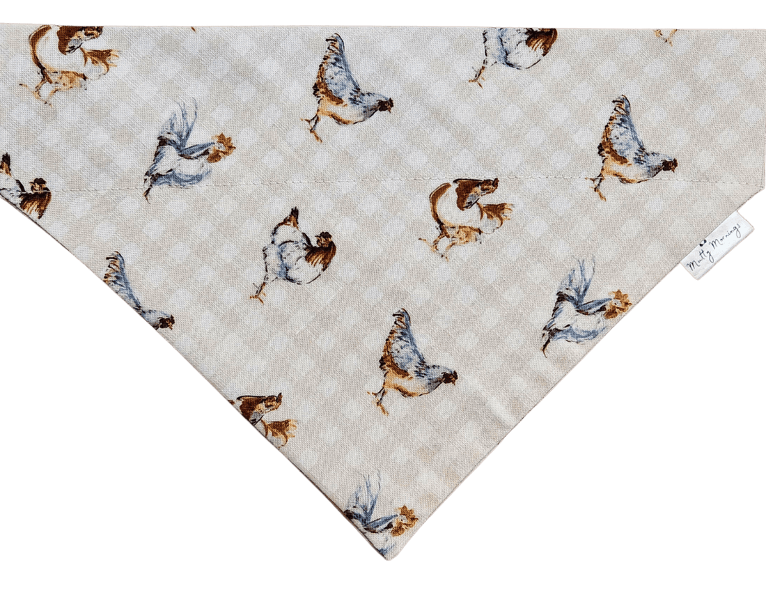 Rise &amp; Rooster Pet Bandana - Mutty Mornings
