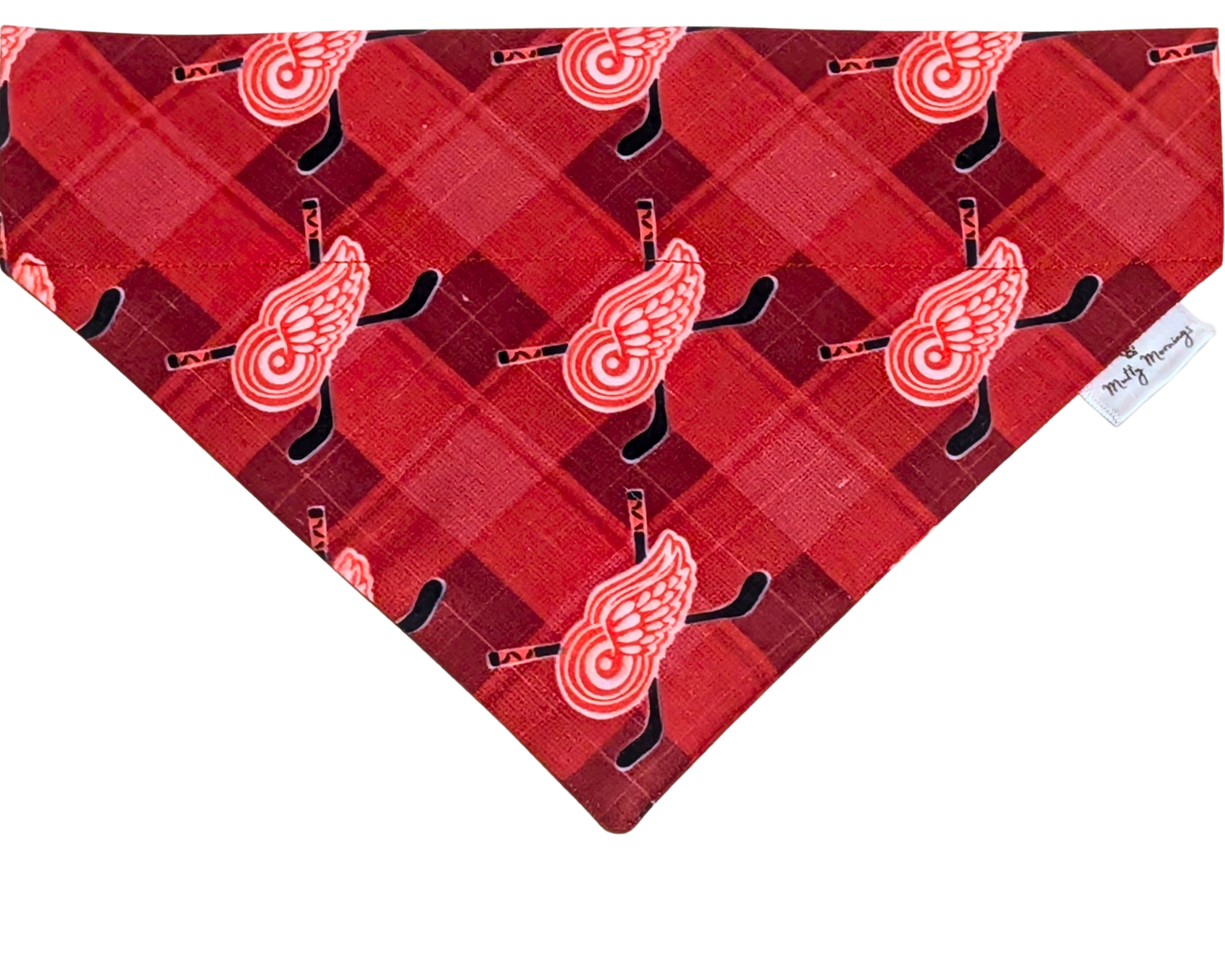 Red Wings Plaid Pet Bandana