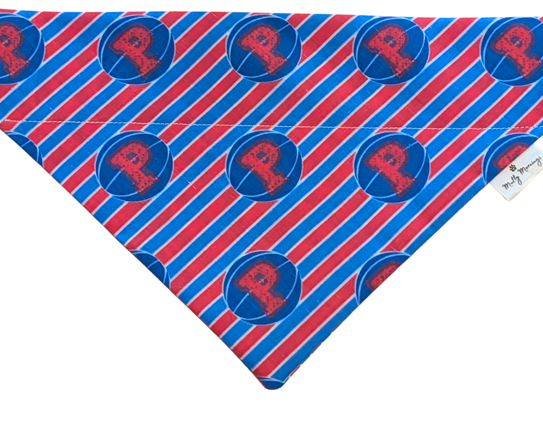 Detroit Pistons Stripe Pet Bandana