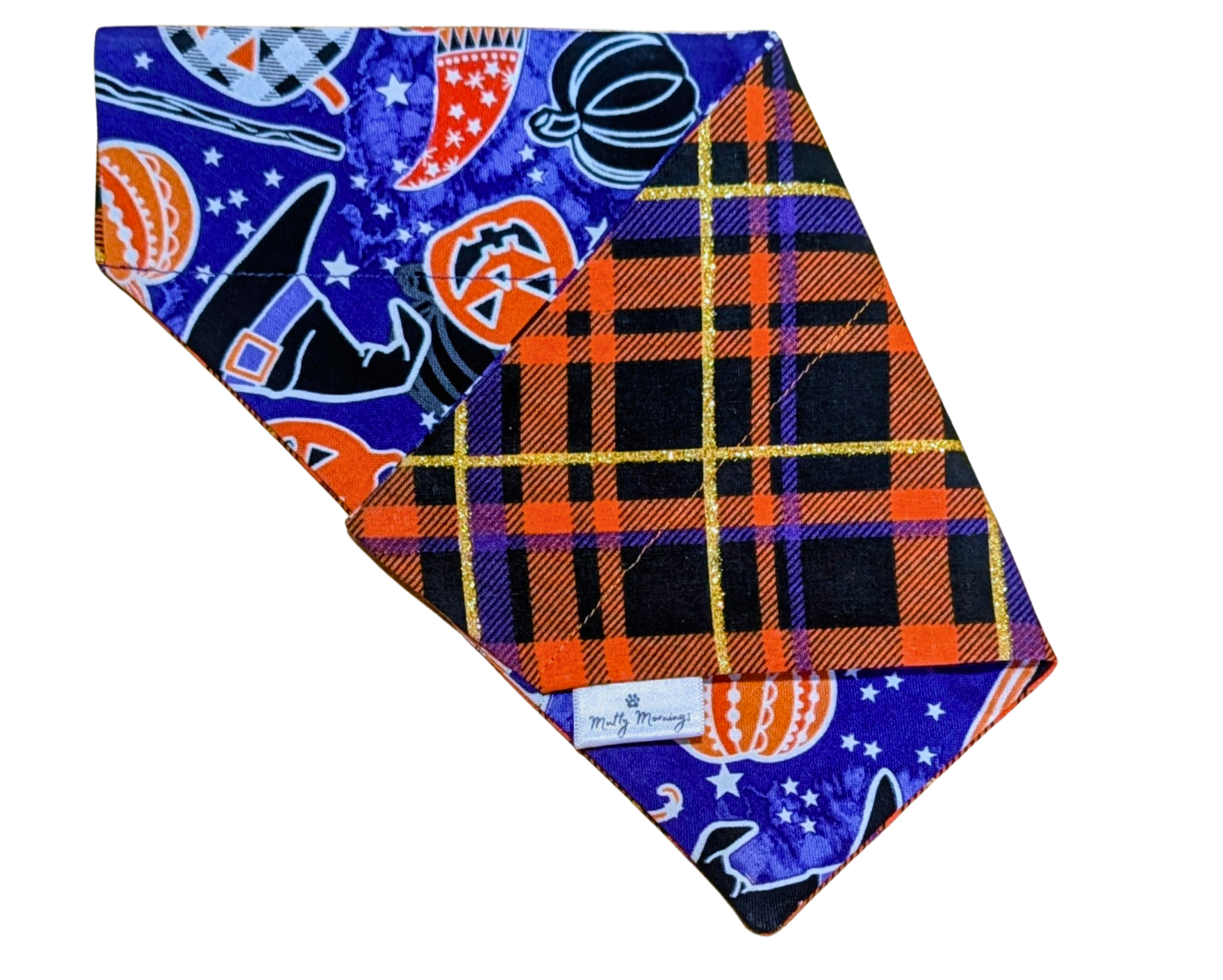 Spellbound Plaid Reversible Pet Bandana