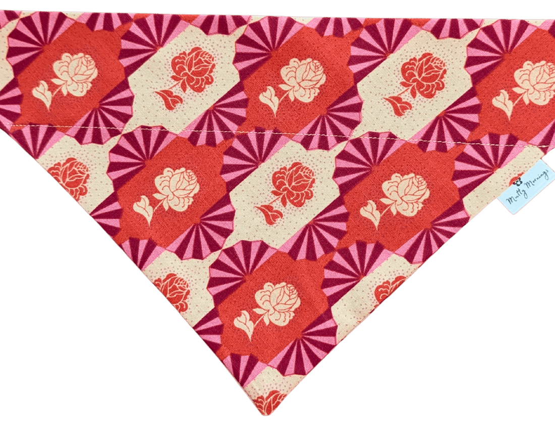 Rosy Rhapsody Pet Bandana - Mutty Mornings