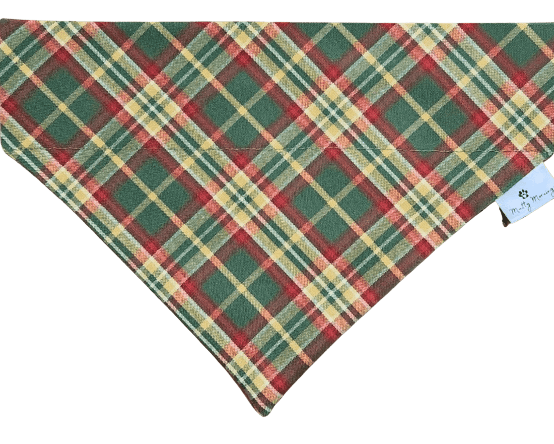 Rustic Forest Plaid Pet Bandana - Mutty Mornings