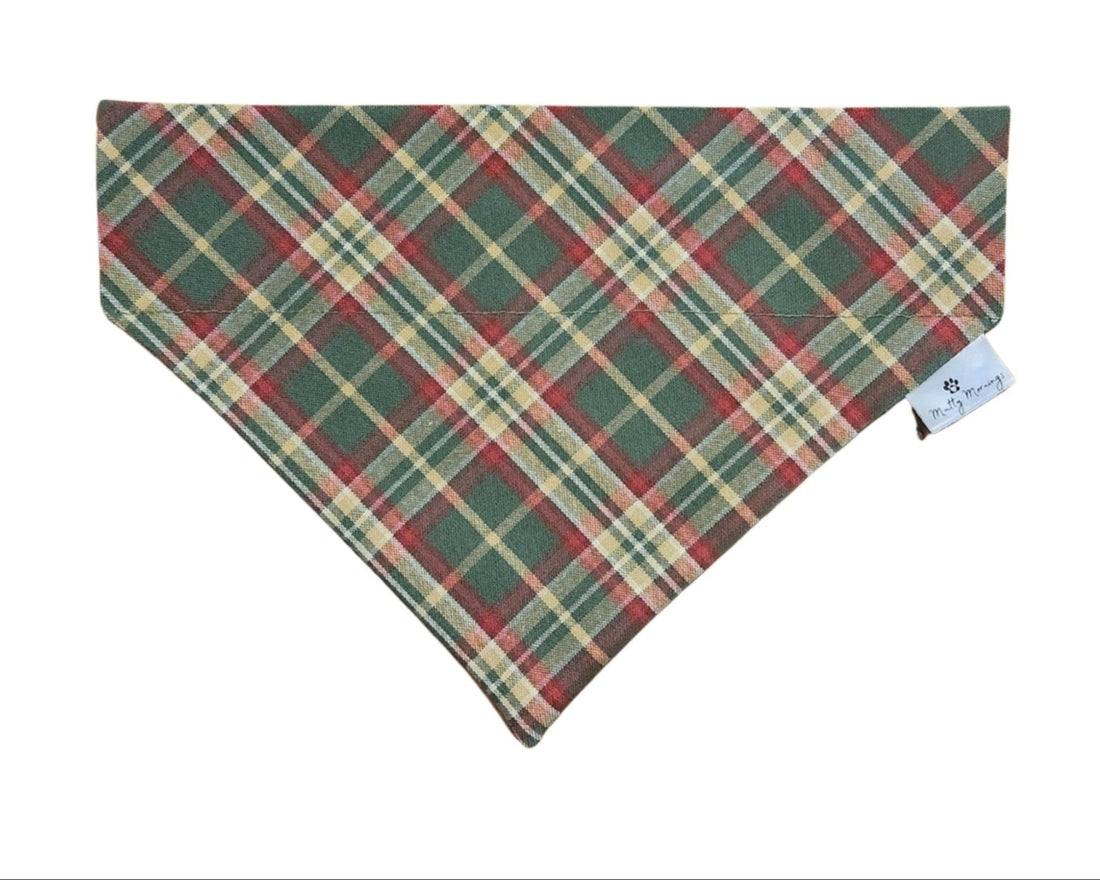 Rustic Forest Plaid Pet Bandana - Mutty Mornings