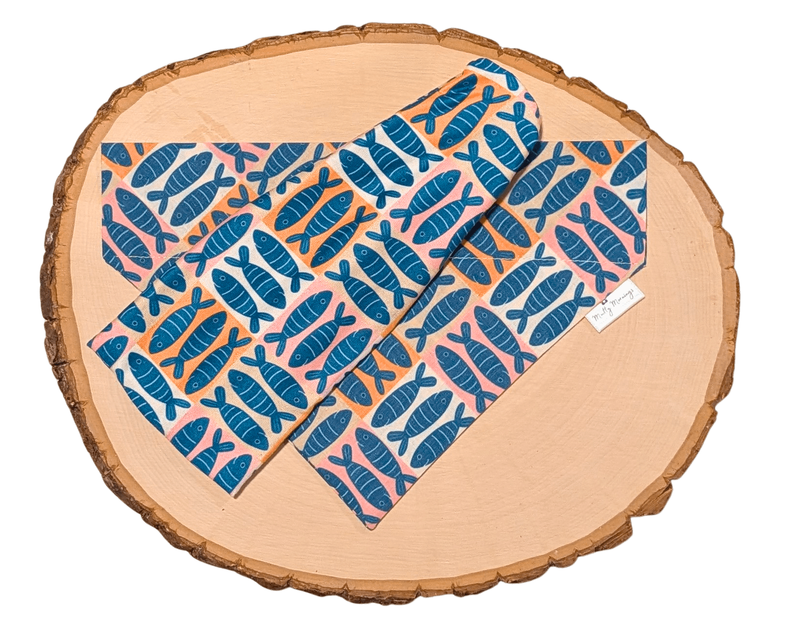 Sardine Grid Bandana &amp; Headband Set - Mutty Mornings