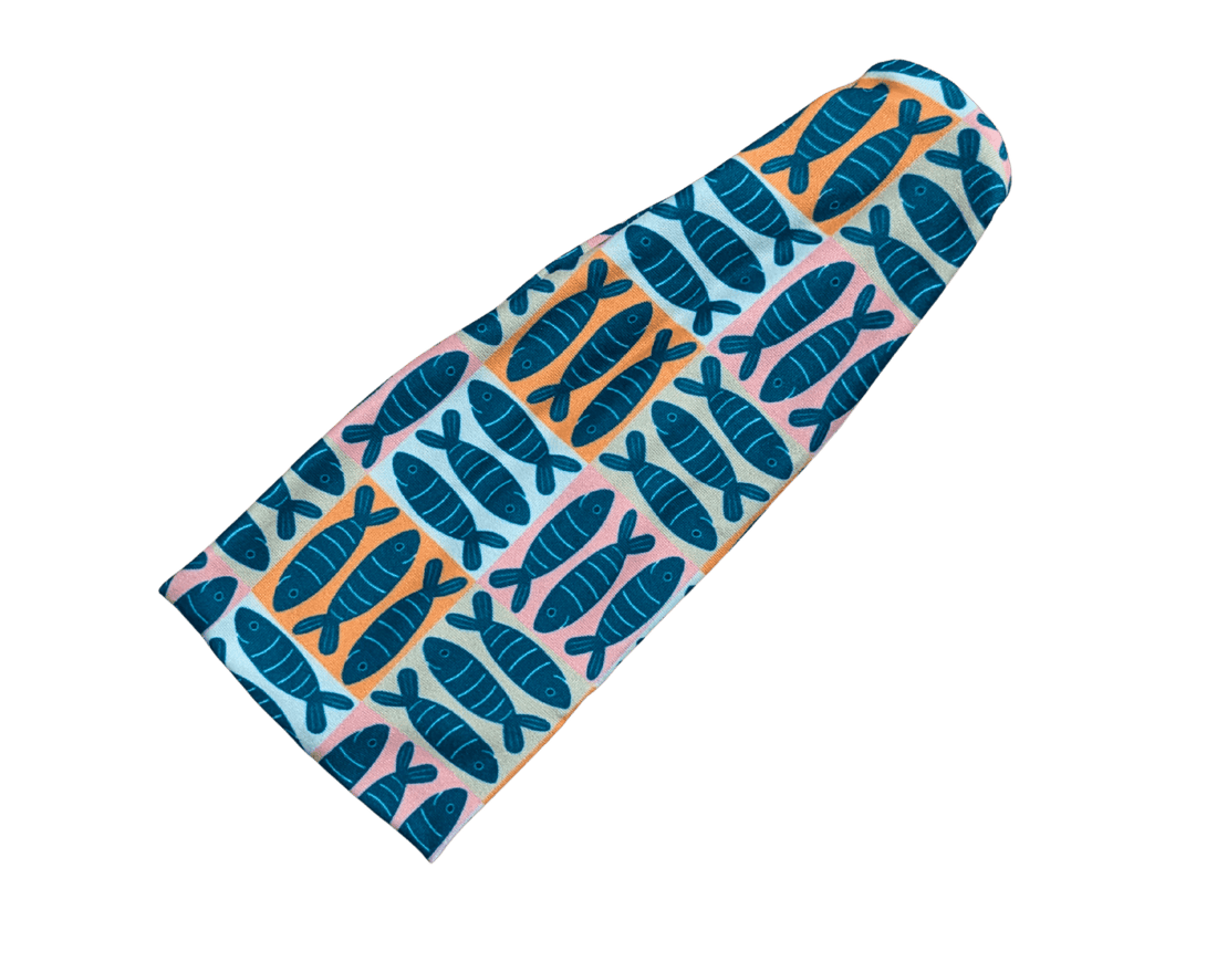 Sardine Grid Matching Headband - Mutty Mornings