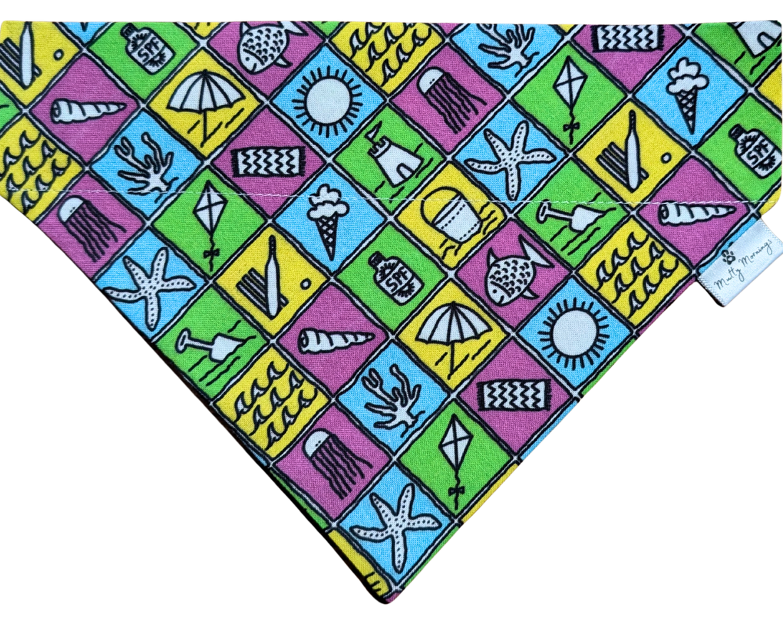 Seas the Day Pet Bandana (Small Print) - Mutty Mornings