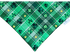Shamrock Plaid Pet Bandana - Mutty Mornings