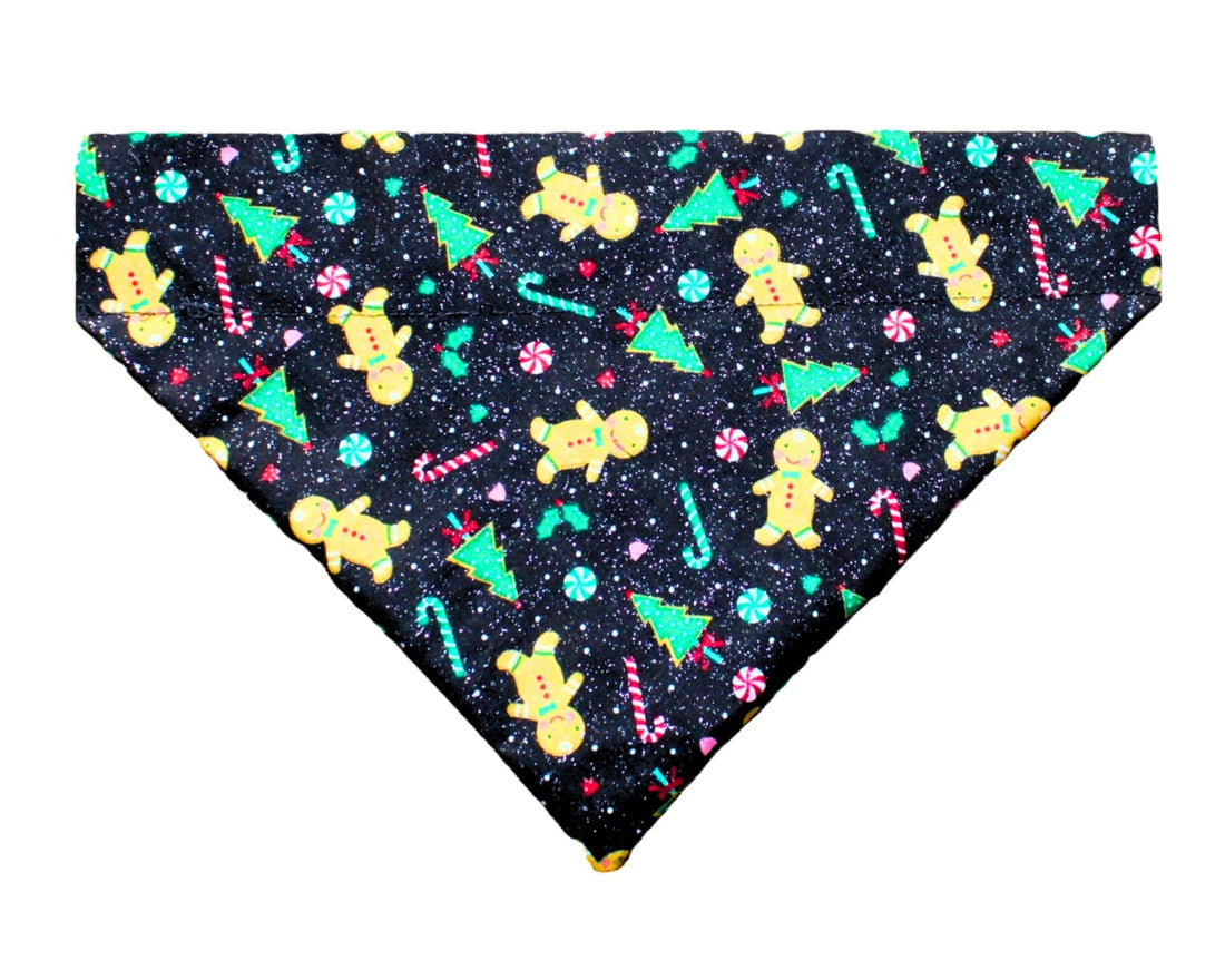 Sparkle Gingerbread Pet Bandana - Mutty Mornings