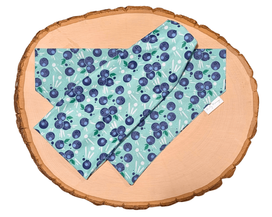 Spilled Blueberries Bandana &amp; Headband Set - Mutty Mornings