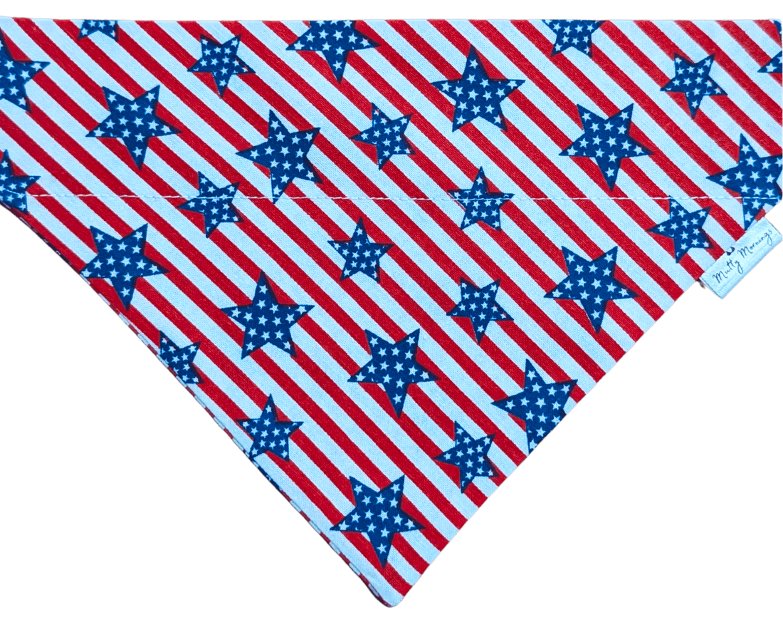 Star &amp; Stripes Pet Bandana - Mutty Mornings