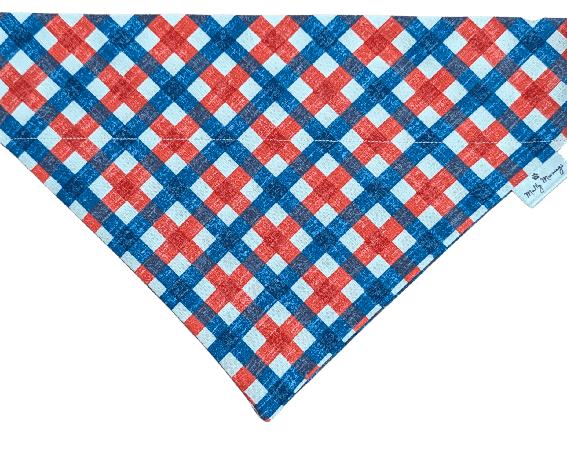 Stars &amp; Stripes Plaid Pet Bandana - Mutty Mornings