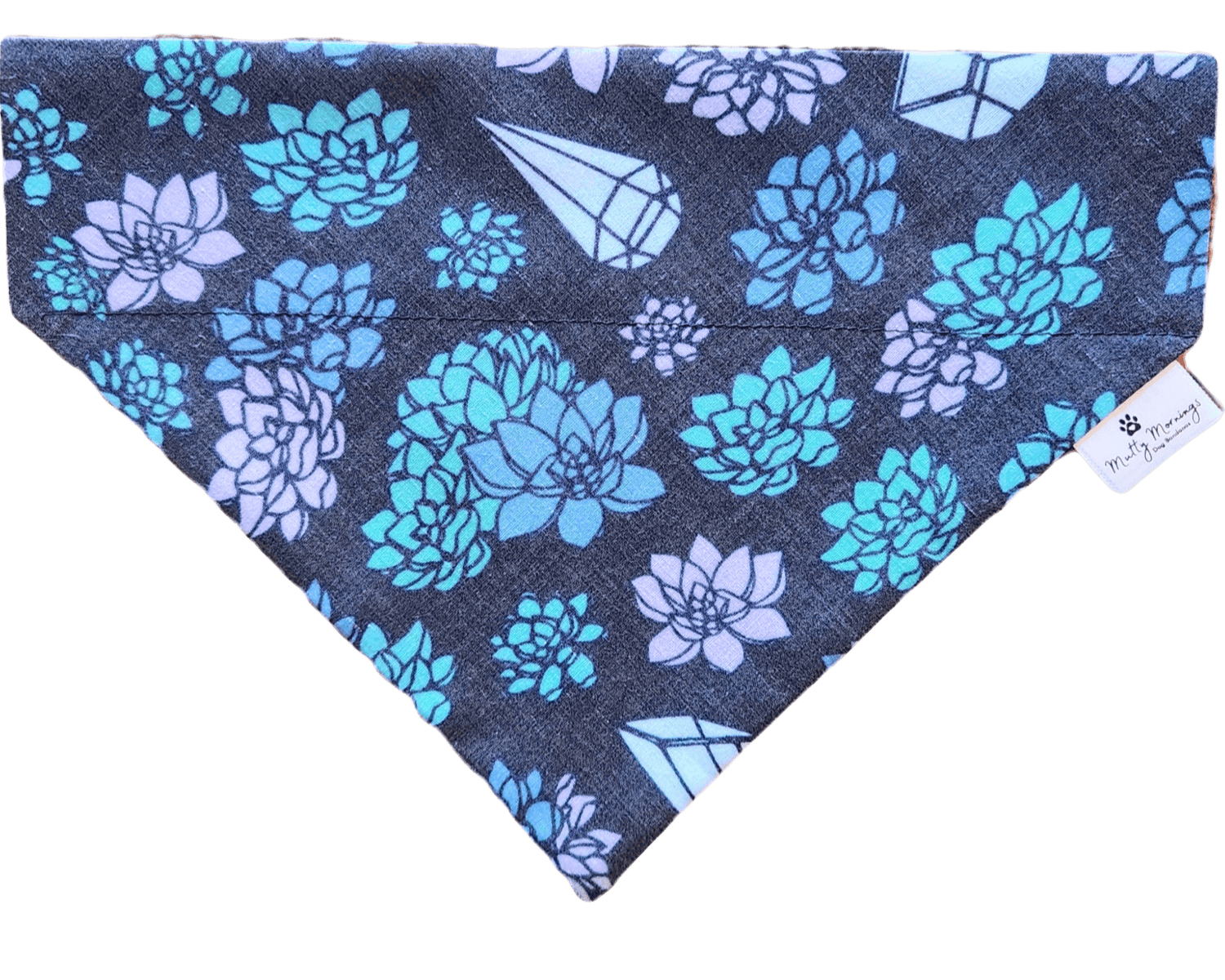 Succulent Crystals Pet Bandana - Mutty Mornings