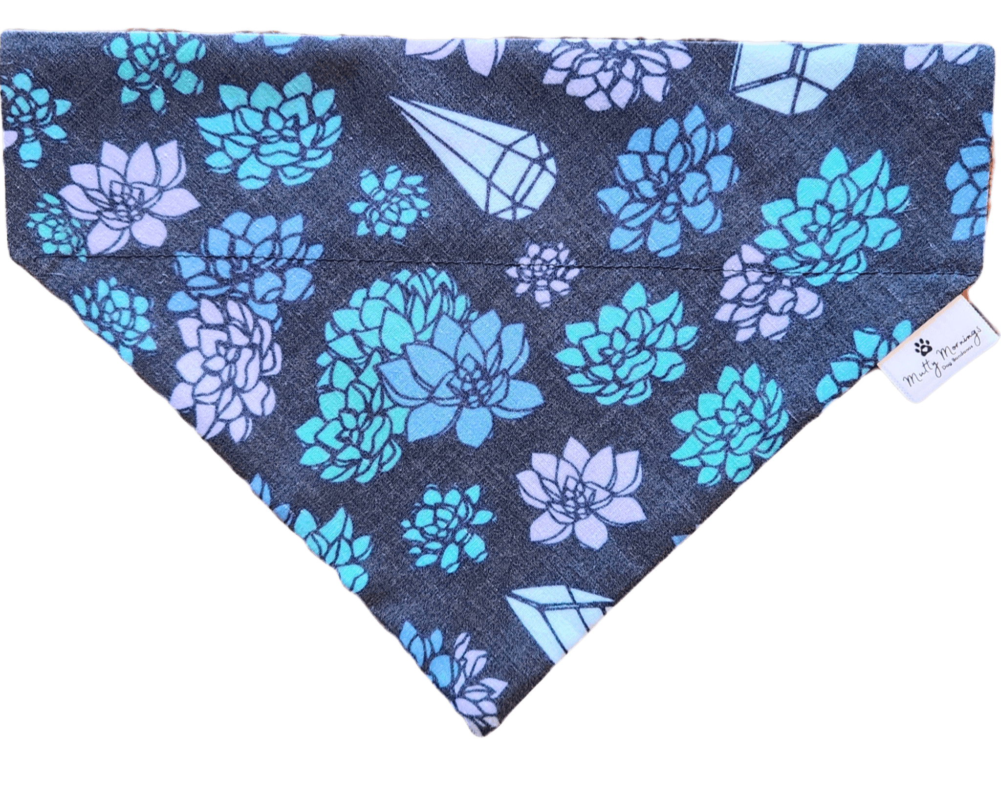 Succulent Crystals Pet Bandana - Mutty Mornings