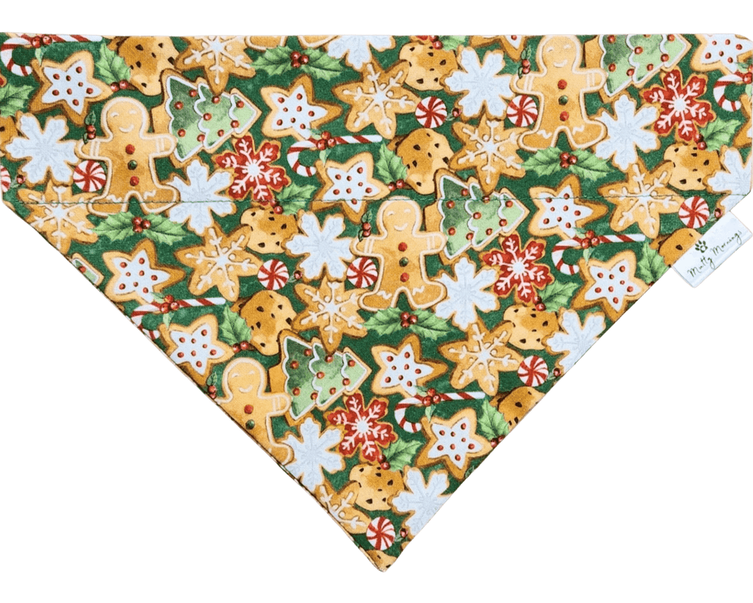 Sweet &amp; Spiced Gingerbread Pet Bandana - Mutty Mornings