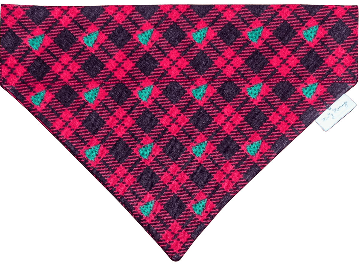 Tree Farm Plaid Pet Bandana - Mutty Mornings