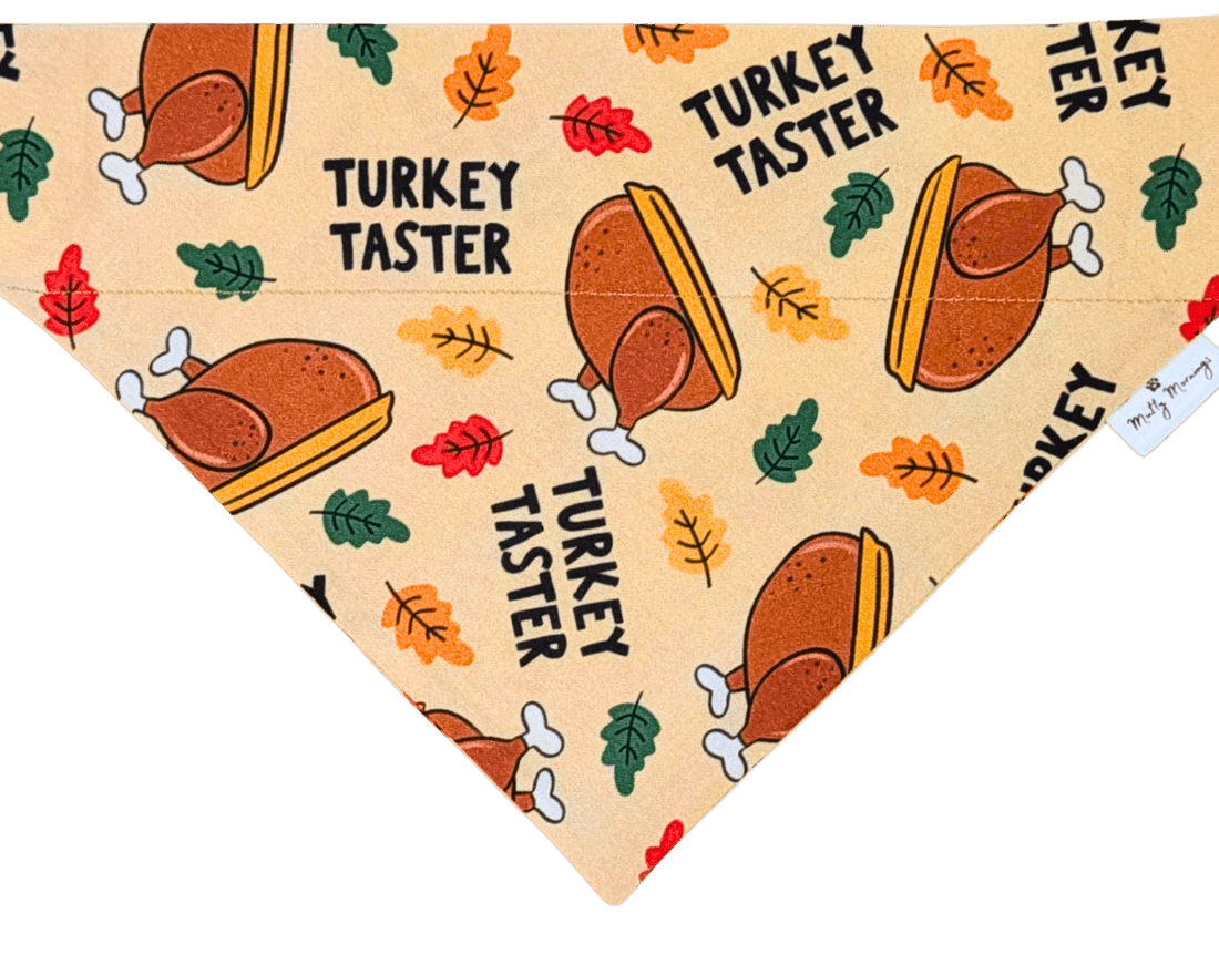 Turkey Taster Pet Bandana - Mutty Mornings