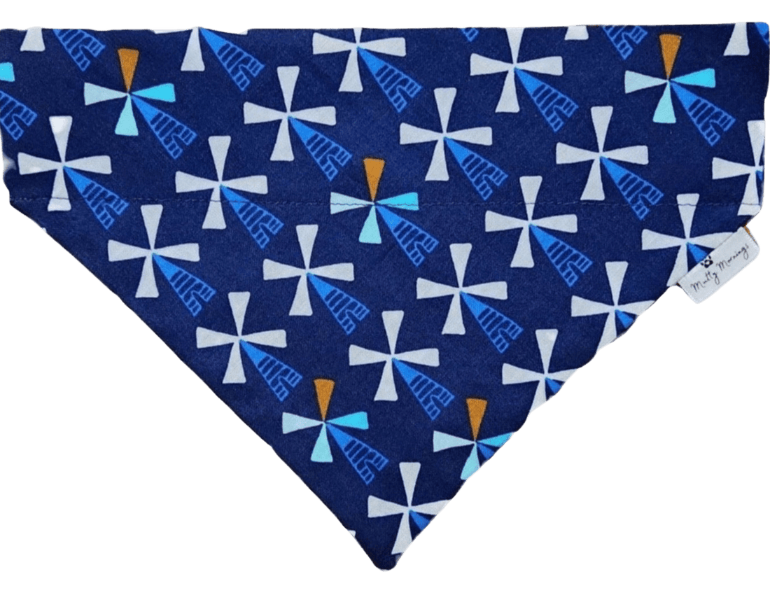 Windmills Skies Pet Bandana - Mutty Mornings