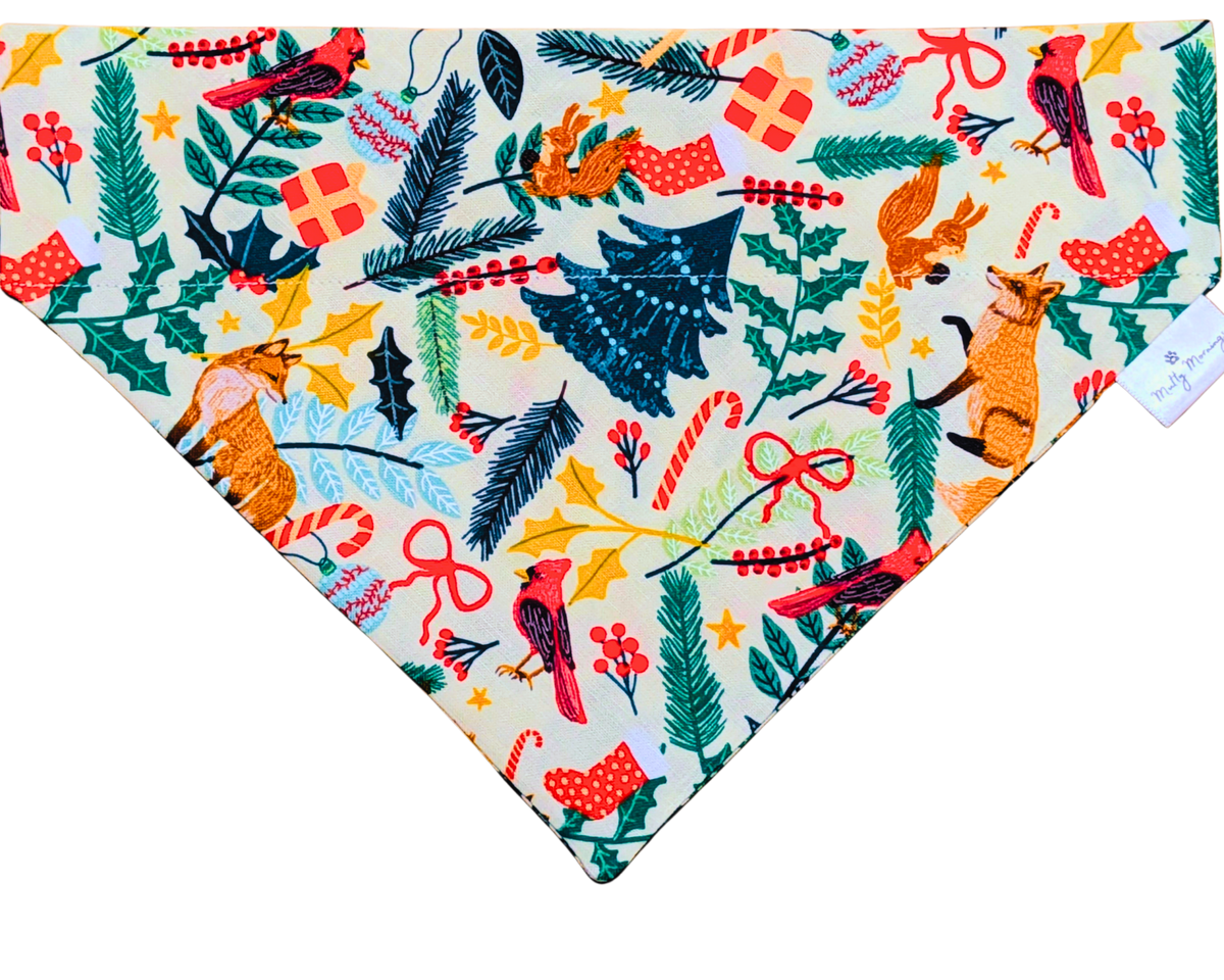 Woodland Christmas Pet Bandana - Mutty Mornings
