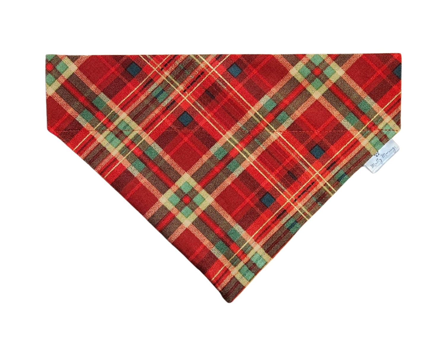 Yuletide Plaid Pet Bandana - Mutty Mornings