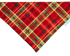 Yuletide Plaid Pet Bandana - Mutty Mornings