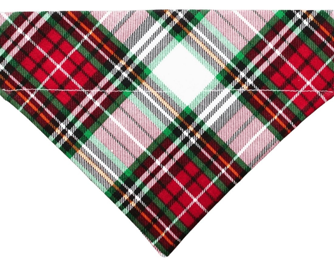 Yuletide Tartan Plaid Pet Bandana - Mutty Mornings